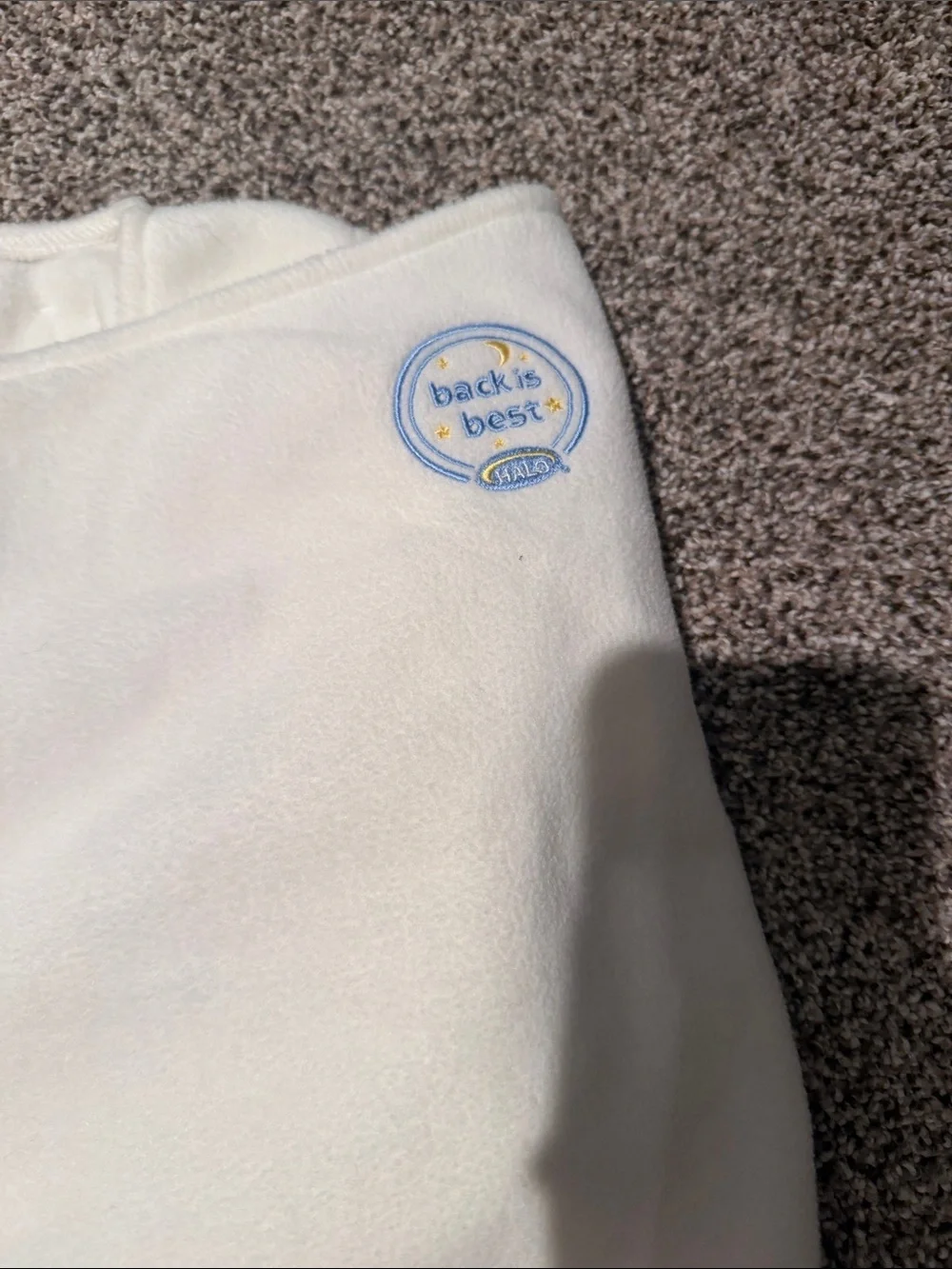 Halo Cream Sleep Sack with Pink Valentine and White Carrot Bibs
